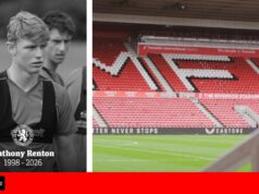 Middlesbrough presta homenagem à morte do ex-jogador da Academia Anthony Renton, aos 27 anos