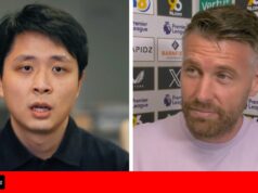 O presidente do Wolves, Nathan Shi, emite declaração explicando a decisão de demitir Rob Edwards