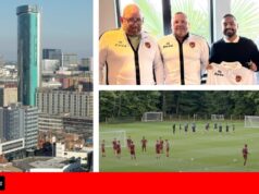 Clube ambicioso, recém-formado, fora da liga, que espera subir na liga e inspirar uma cidade