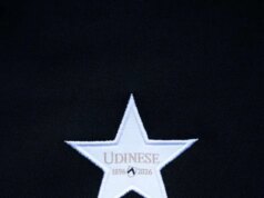 Udinese Calcio apresentará escudo comemorativo do seu 130º aniversário