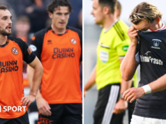 Montrose surpreendeu Dundee Utd enquanto Ayr chocou Falkirk nos grupos da Copa da Liga Escocesa