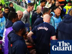 Jordan Henderson deixa a Copa do Mundo com o pulso quebrado durante as comemorações pós-jogo | Campeonato Mundial de 2026