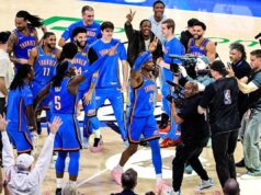 Thunder trocando dardo de guarda totalmente defensivo para Hawks