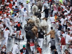 corrida de touros, concertos e calendário da programação do festival em Pamplona