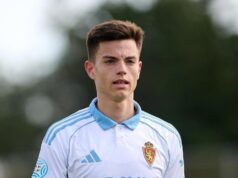 Iker García, jogador do Deportivo Aragón, está emprestado ao Arenas de Getxo por uma temporada