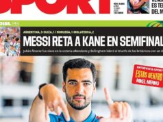 Capa SPORT de hoje, segunda-feira, 13 de julho de 2026