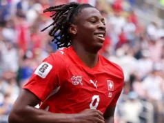 Por que Johan Manzambi não joga agora pela Suíça x Colômbia na Copa do Mundo de 2026?
