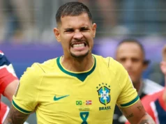 Brasil encerra sequência de pênaltis de 40 anos na Copa do Mundo com Nyland defendendo pênalti de Bruno Guimarães