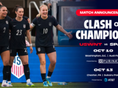 USWNT testará credenciais da Copa do Mundo contra a Espanha em outubro