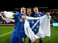 3 clubes da Premier League voando pela estrela do WC da Bósnia, Tarik Muharemovi