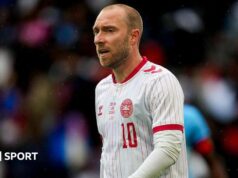 Christian Eriksen: Meio-campista dinamarquês inicia reabilitação após colapso