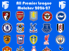 Resultados, tabela e estatísticas de gols da Premier League 2026-27