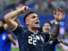 A estrela do Inter, Lautaro Martinez, chora após o gol contra a Inglaterra na vitória por 2 a 1: ‘Eu sonhei, jurei’