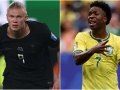 Invencibilidade da Noruega contra o Brasil: Erling Haaland conseguirá impedir Vinícius Junior nas oitavas de final?