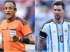 Lionel Messi detém recorde imaculado com o árbitro Ismail Elfath antes da semifinal da Copa do Mundo Argentina x Inglaterra de 2026