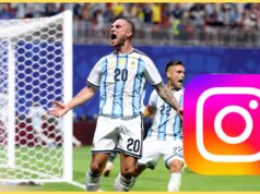 Alexis Mac Allister comemora a vitória da Argentina com uma postagem pornográfica no Instagram