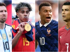 Lamine Yamal completou a jornada definitiva na Copa do Mundo derrotando Portugal de Cristiano Ronaldo, França de Kylian Mbappe e Argentina de Lionel Messi