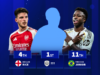 Os 20 melhores jogadores que mais jogaram na temporada passada, Declan Rice em 4º, Vinicius Junior em 11º