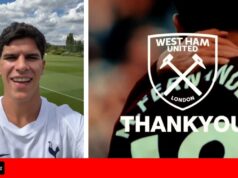 Tottenham confirma contratação de Mateus Fernandes pelo recorde do clube de £ 85 milhões do West Ham
