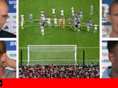 Tuchel, Kane, Bellingham, Guehi e Burn reagem após a derrota da Inglaterra na semifinal da Copa do Mundo contra a Argentina