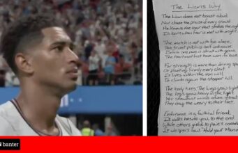 Jude Bellingham compartilha carta escrita por motorista de ônibus inglês após eliminação na Copa do Mundo