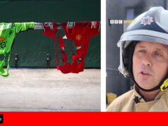 Bombeiros alertam torcedores para não comprarem camisas de futebol falsas