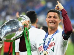 Cristiano Ronaldo comemora 10 anos desde que Portugal ganhou o Euro 2016 com uma postagem nas redes sociais