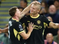 ASSISTA: Haaland abre conta na Premier League para levar o Manchester City ao Crystal Palace WATCH: Haaland opens Premier League account to give Manchester City lead at Crystal Palace