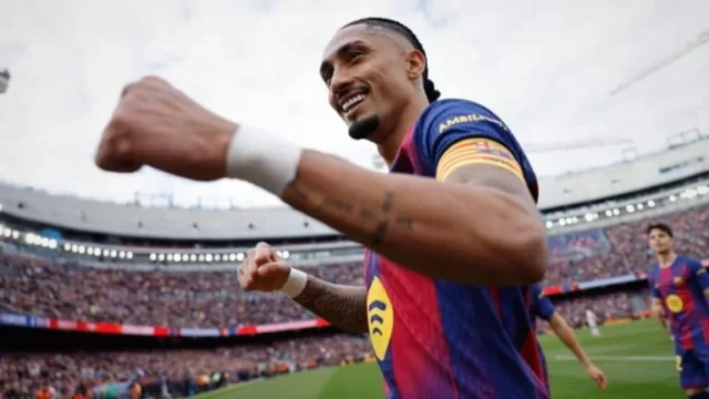 Barcelona 2-0 Athletic Club: Raphinha strikes and Rodri makes debut in Barca win Barcelona 2-0 Athletic Club: Raphinha strikes and Rodri makes debut in Barca win