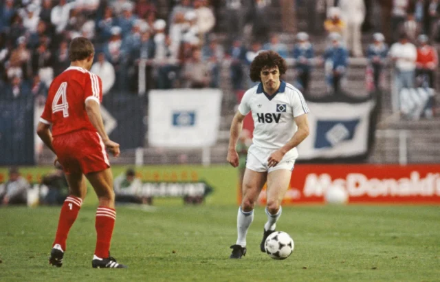 'I felt I was stagnating at Liverpool even though I loved the club - and Hamburg offered me four times the salary that I was on' Kevin Keegan on the upsides and downsides of his spell in Germany Kevin Keegan on the ball for Hamburg against Nottingham Forest in the 1980 European Cup final.