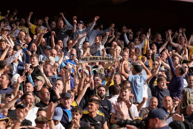 Leeds United transfer failure is latest indicator of possible top 10 Premier League finish Leeds United fans on the road during the Premier League match between Nottingham Forest and Leeds United at the City Ground in Nottingham, United Kingdom, on August 22, 2026. (Photo by Maynard Manyowa/News Images/NurPhoto via Getty Images)