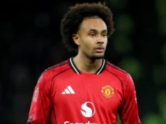 Você nunca vai adivinhar com qual jogador Lee Sharp, estrela do Manchester United, diz que gostaria de jogar Joshua Zirkzee of Manchester United on the pitch during the Emirates FA Cup Third Round match between Manchester United and Brighton & Hove Albion on January 11, 2026 in Manchester, England.