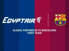 ‘Egito’ se torna a nova companhia aérea oficial do FC Barcelona 'Egyptair' se convierte en la nueva aerolínea oficial del FC Barcelona