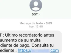 O golpe de SMS que a DGT alerta em suas redes sociais La estafa por SMS de la que está alertando la DGT en sus redes sociales