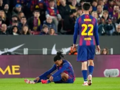 O aviso de Hansi Flick deixa o futuro do zagueiro do Barcelona incerto | Barça Universal Jules Kounde of FC Barcelona