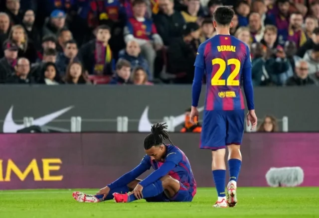 Jules Kounde of FC Barcelona