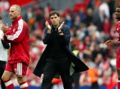 Spas Munoz: estrela do Liverpool já emprestada ao comando de Iraola Liverpool head coach Andoni Iraola