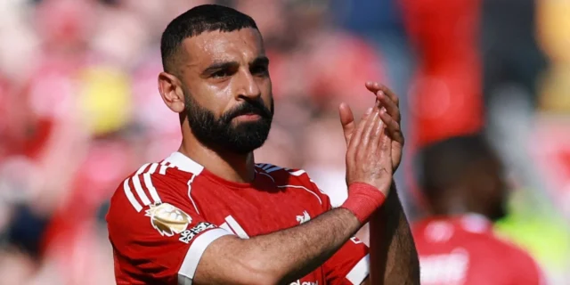 Liverpool given Bradley Barcola boost as 'french sources' share PSG deal likelihood Liverpool's Mohamed Salah applauds fans as he walks off the pitch