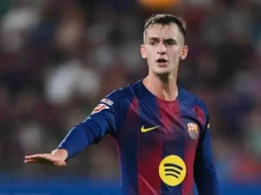 Hector Forte chegou à Real Sociedad vindo do Barcelona Marc Casadó in an FC Barcelona home kit during a match