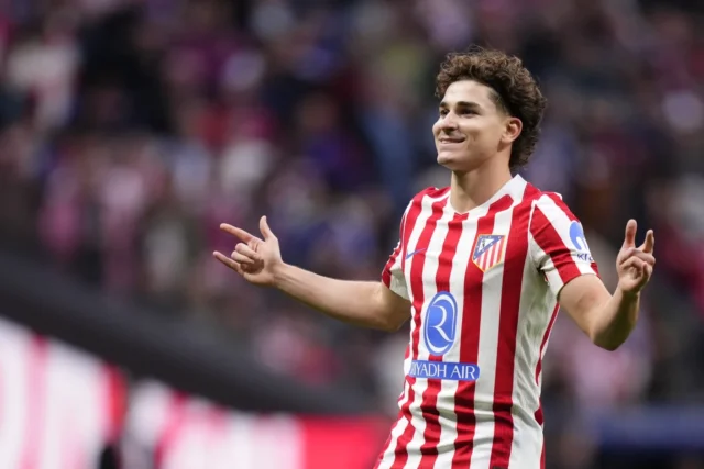 Julian Alvarez centre-forward of Atletico de Madrid