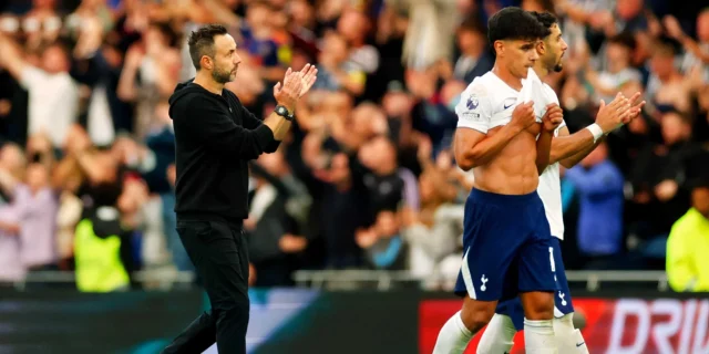 Spurs manager Roberto De Zerbi