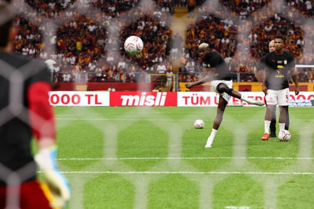 Victor Osimhen is an expensive risk Tottenham Hotspur should be taking this summer Victor Osimhen of Galatasaray SK kicks the ball during the warm-up. Galatasaray and Corum FK faced each other at 1st week of Trendyol Super League 2026/27. The match took place in Ali Sami Yen Rams Park Stadium on August 14th, 2026. (Photo by Burak Basturk / Middle East Images via AFP)
