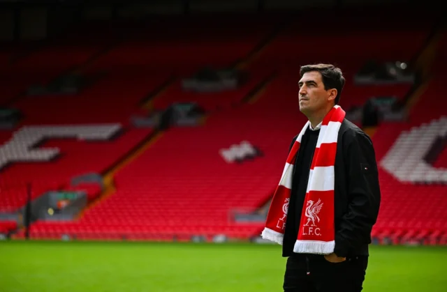 Liverpool close to full agreement with Yankuba Minteh, with price revealed: report Andoni Iraola new manager of Liverpool Football Club at Anfield on June 04, 2026 in Liverpool, England.