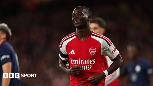 Arsenal 3-0 Lille: Bucayo responde ao desafio de Saka com jogadores marginais na mistura