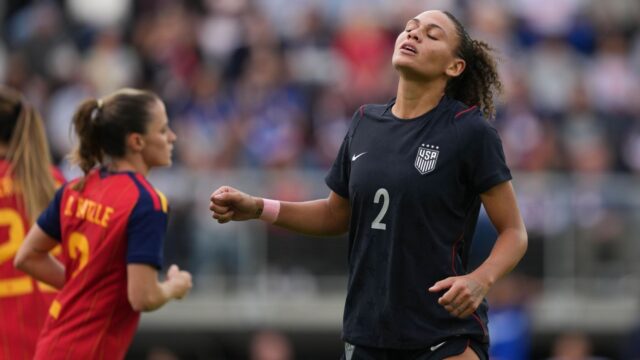 Campeões mundiais do USWNT ‘decepcionados’, mas ‘não desanimados’ pela derrota para a Espanha Campeões mundiais do USWNT ‘decepcionados’, mas ‘não desanimados’ pela derrota para a Espanha