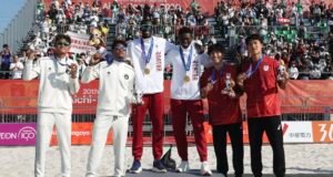 Catar vence campeonato masculino de vôlei de praia dos Jogos Asiáticos Catar vence campeonato masculino de vôlei de praia dos Jogos Asiáticos