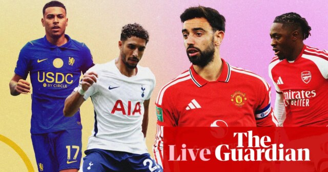 O Arsenal tenta diminuir a diferença para o City, o humilde Spurs vai para o Manchester United – jornada ao vivo | Futebol