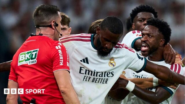 Vinicius Junior, do Real Madrid, perde jogo do Barcelona após suspensão de quatro jogos