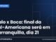 Galo x Boca: final da Sul-Americana será em Barranquilla, dia 21 Arte da Manchete Esportiva sobre a final da Sul-Americana entre Atlético-MG e Boca Juniors em Barranquilla