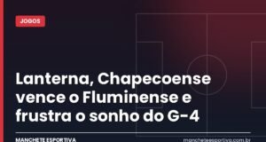 Lanterna, Chapecoense vence o Fluminense e frustra o sonho do G-4 Arte da Manchete Esportiva sobre a vitória da Chapecoense contra o Fluminense na Arena Condá